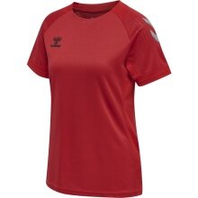 hummel Sport-Shirt (Trikot) hmlLEAD Poly Jersey (Mesh-Material) Kurzarm rot Damen