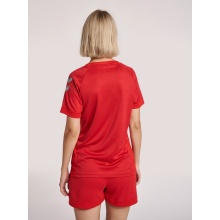 hummel Sport-Shirt (Trikot) hmlLEAD Poly Jersey (Mesh-Material) Kurzarm rot Damen