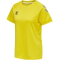 hummel Sport-Shirt (Trikot) hmlLEAD Poly Jersey (Mesh-Material) Kurzarm gelb Damen