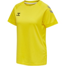 hummel Sport-Shirt (Trikot) hmlLEAD Poly Jersey (Mesh-Material) Kurzarm gelb Damen