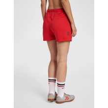 hummel Sporthose hmlLEAD Poly Shorts (Mesh-Stoff, ohne Seitentaschen) Kurz rot Damen