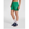 hummel Sporthose hmlLEAD Poly Shorts (Mesh-Stoff, ohne Seitentaschen) Kurz grün Damen