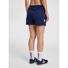 hummel Sporthose hmlLEAD Poly Shorts (Mesh-Stoff, ohne Seitentaschen) Kurz marineblau Damen