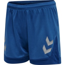 hummel Sporthose hmlLEAD Poly Shorts (Mesh-Stoff, ohne Seitentaschen) Kurz dunkelblau Damen
