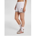 hummel Sporthose hmlLEAD Poly Shorts (Mesh-Stoff, ohne Seitentaschen) Kurz weiss/grau Damen