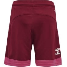 hummel Sporthose hmlLEAD Poly Shorts (Mesh-Stoff, ohne Seitentaschen) Kurz bordeaux/pink Kinder