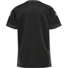 hummel Sport-Tshirt hmlLEAD Poly Jersey (Mesh-Material) Kurzarm schwarz Kinder