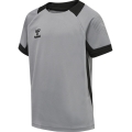 hummel Sport-Tshirt hmlLEAD Poly Jersey (Mesh-Material) Kurzarm grau Kinder