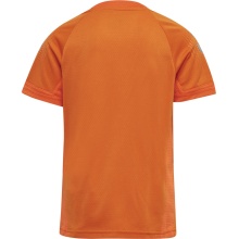 hummel Sport-Tshirt hmlLEAD Poly Jersey (Mesh-Material) Kurzarm orange Kinder