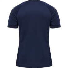 hummel Sport-Tshirt hmlLEAD Poly Jersey (Mesh-Material) Kurzarm marineblau Kinder