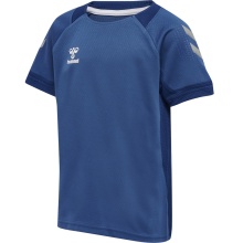 hummel Sport-Tshirt hmlLEAD Poly Jersey (Mesh-Material) Kurzarm dunkelblau Kinder