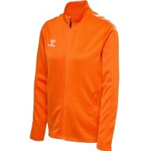 hummel Sport-Trainingsjacke hmlCORE XK Poly Zip Sweat (Polyester-Sweatstoff, Front-Reißverschluss) orange Damen