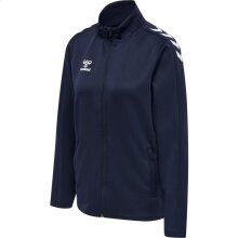 hummel Sport-Trainingsjacke hmlCORE XK Poly Zip Sweat (Polyester-Sweatstoff, Front-Reißverschluss) marineblau Damen