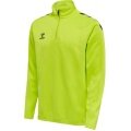 hummel Sport-Langarmshirt hmlCORE XK Half-Zip Poly Sweat (Polyester-Sweatstoff) limegrün Herren