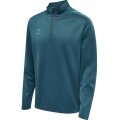 hummel Sport-Langarmshirt hmlCORE XK Half-Zip Poly Sweat (Polyester-Sweatstoff) coralblau Herren