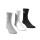 adidas Sportsocken Crew Cushioned (Fußgewölbeunterstützung, durchgehend gepolstert) schwarz/weiss/grau - 3 Paar