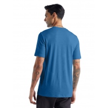 Icebreaker Wander-Tshirt Tech Lite II SS Waschbär Wandering (100% Wolle, Stoffstärke 150 Ultralight) blau Herren