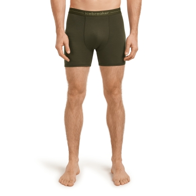 Icebreaker Boxershort Anatomica (Merinowolle) Unterwäsche loden dunkelgrün Herren