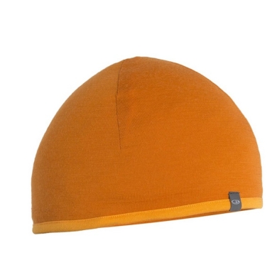 Icebreaker Mütze (Beanie) Pocket Hat Wendemütze (Merinowolle) orange - 1 Stück