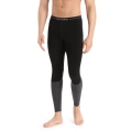 Icebreaker Unterwäsche Leggings 200 ZoneKnit (Merinowolle, enganliegend) schwarz/grau Herren