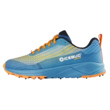 Icebug Winter-Trail-Laufschuhe NewRun BUGrip - mit 17 dynamischen Hartmetall-Spikes - blau/orange Herren