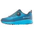 Icebug Winter-Trail-Laufschuhe NewRun BUGrip GTX (BOA® Fit System, wasserdicht, mit Spikes) aquablau/mistblau Damen