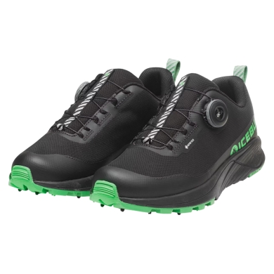 Icebug Winter-Trail-Laufschuhe NewRun BUGrip GTX (BOA® Fit System, wasserdicht, mit Spikes) schwarz/grün Damen