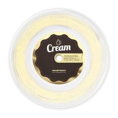 IsoSpeed Tennissaite Cream (Haltbarkeit+Kontrolle) cremeweiss 200m Rolle