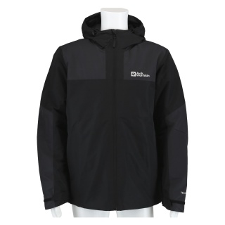 Jack Wolfskin Winterjacke Jasper (sehr wasser- und winddicht, atmungsaktiv) schwarz Herren