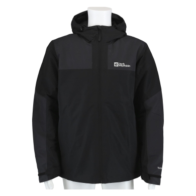 Jack Wolfskin Winterjacke Jasper (sehr wasser- und winddicht, atmungsaktiv) schwarz Herren