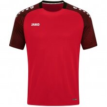 JAKO Sport-Tshirt Performance (modern, atmungsaktiv, schnelltrocknend) rot/schwarz Jungen/Mädchen/Kinder