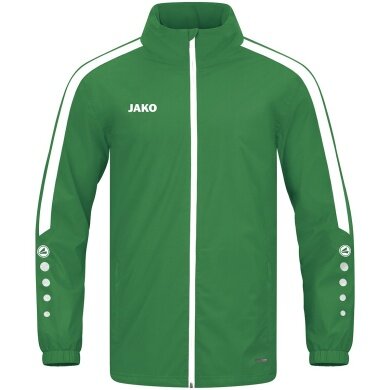 JAKO Allwetterjacke Power (100% Polyester, wind- und wasserabweisende Material) grün Herren