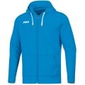 JAKO Freizeit-Kapuzenjacke Base (70% Baumwolle) hellblau Kinder