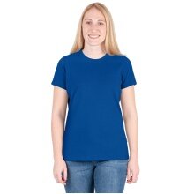 JAKO Freizeit Shirt Doubletex (Polyester/Baumwolle) royalblau Damen