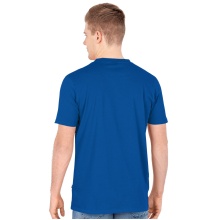 JAKO Freizeit Tshirt Doubletex (Polyester/Baumwolle) royalblau Herren