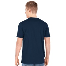 JAKO Freizeit Tshirt Doubletex (Polyester/Baumwolle) marineblau Herren
