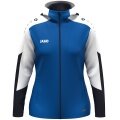 JAKO Kapuzenjacke Dynamic (Polyester-Fleece, Seitentaschen mit Reißverschluss) royalblau/weiss/marineblau Damen