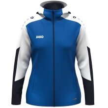 JAKO Kapuzenjacke Dynamic (Polyester-Fleece, Seitentaschen mit Reißverschluss) royalblau/weiss/marineblau Damen