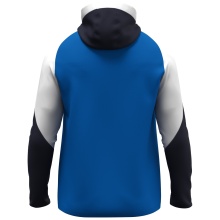 JAKO Kapuzenjacke Dynamic (Polyester-Interlock-Fleece, Seitentaschen mit Reißverschluss) royalblau/weiss/marineblau Kinder