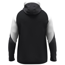 JAKO Kapuzenjacke Dynamic (Polyester-Interlock-Fleece, Seitentaschen mit Reißverschluss) schwarz/weiss/anthrazitgrau Kinder