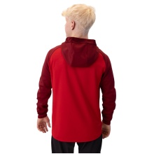 JAKO Kapuzenjacke Iconic (Polyester-Fleece, Seitentaschen mit Reißverschluss) rot/weinrot Herren