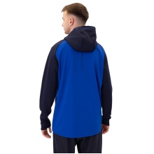 JAKO Kapuzenjacke Iconic (Polyester-Fleece, Seitentaschen mit Reißverschluss) royalblau/marineblau Herren