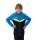 JAKO Kapuzenjacke Iconic (Polyester-Fleece, Seitentaschen mit Reißverschluss) marineblau/hellblau/gelb Kinder