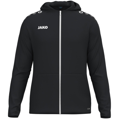 JAKO Kapuzenjacke One (Innenseite aus Micro-Fleece,) schwarz Damen