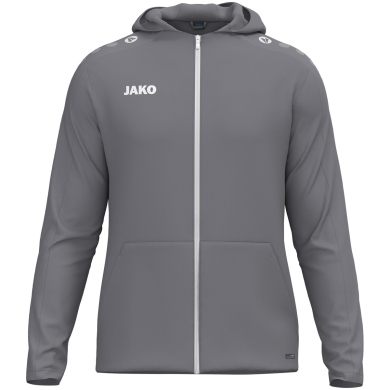 JAKO Kapuzenjacke One (Innenseite aus Micro-Fleece,) grau Damen