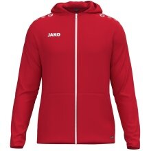 JAKO Kapuzenjacke One (Innenseite aus Micro-Fleece, 100% rec. Polyester) rot Herren