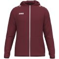JAKO Kapuzenjacke One (Innenseite aus Micro-Fleece, 100% rec. Polyester) bordeauxrot Herren