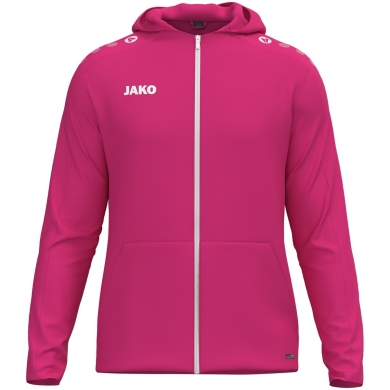 JAKO Kapuzenjacke One (Innenseite aus Micro-Fleece, 100% rec. Polyester) rosa Herren