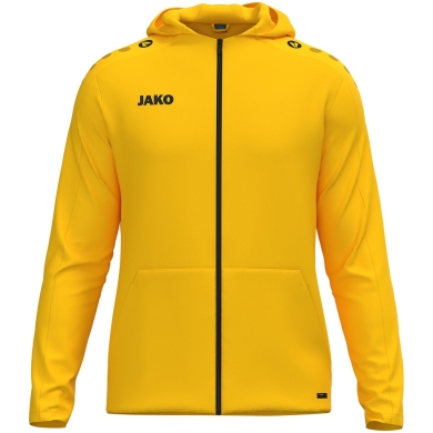 JAKO Kapuzenjacke One (Innenseite aus Micro-Fleece, 100% rec. Polyester) gelb Herren