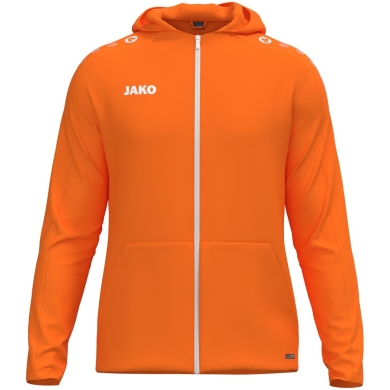 JAKO Kapuzenjacke One (Innenseite aus Micro-Fleece, 100% rec. Polyester) orange Herren